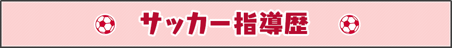 サッカー指導歴