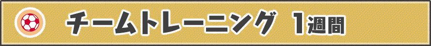 チームトレーニング 1週間